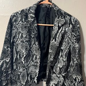 Express snakeskin jacket size 6 excellent condition!